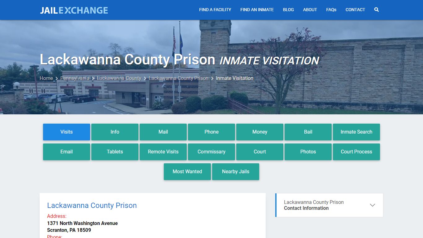 Inmate Visitation - Lackawanna County Prison, PA - Jail Exchange